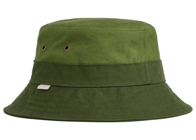 Aime Leon Dore Waxed Brim Bucket Hat Green