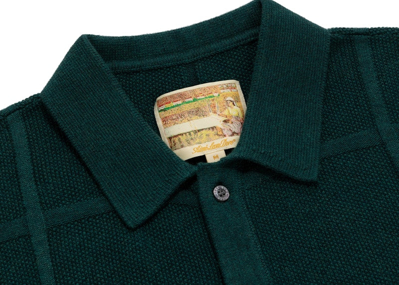 Aime Leon Dore Windowpane Cardigan Green
