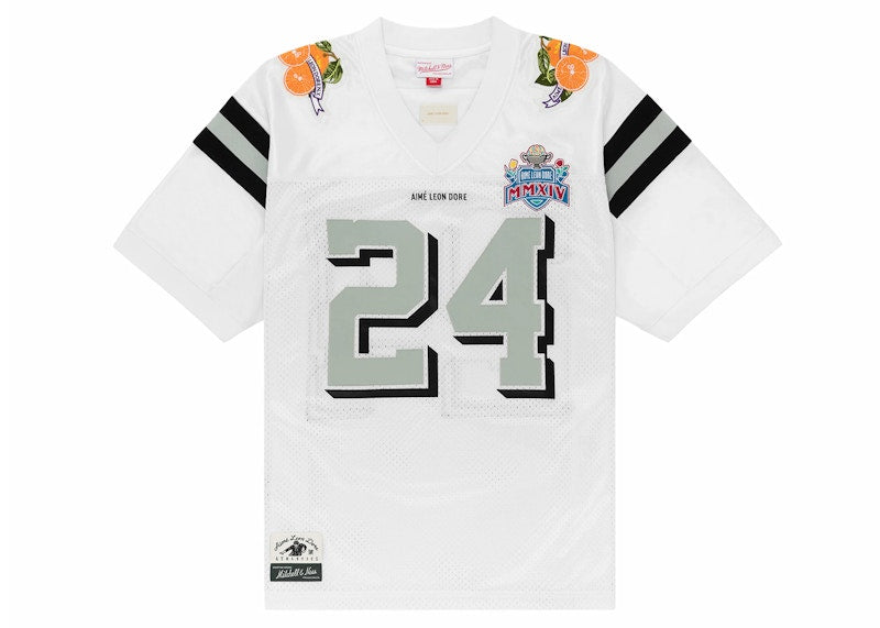 Aime Leon Dore x Mitchell & Ness Team Football Jersey White