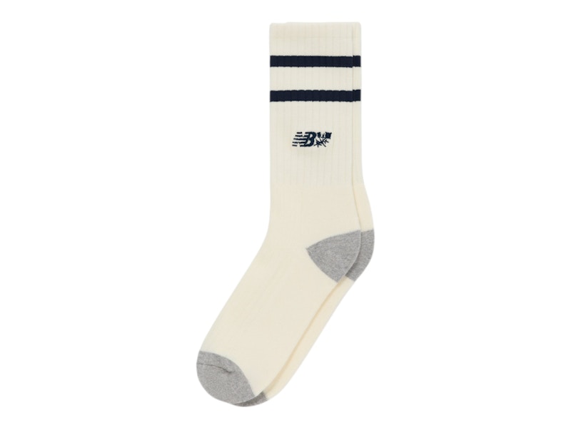 Aime Leon Dore x New Balance 997 Striped Crew Sock Cream/Navy/Grey