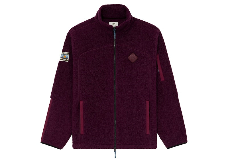 Aime Leon Dore x New Balance Full Zip Fleece Jacket Purple