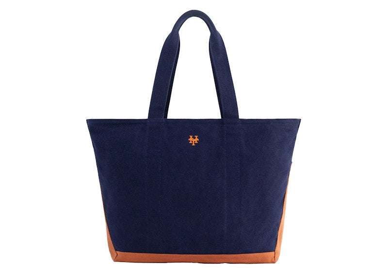 Aime Leon Dore x New York Mets Canvas Tote Bag Navy/Orange