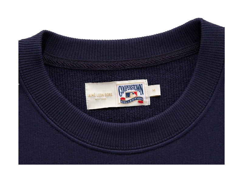 Aime Leon Dore x New York Mets Chainstitch Crewneck Sweatshirt Navy