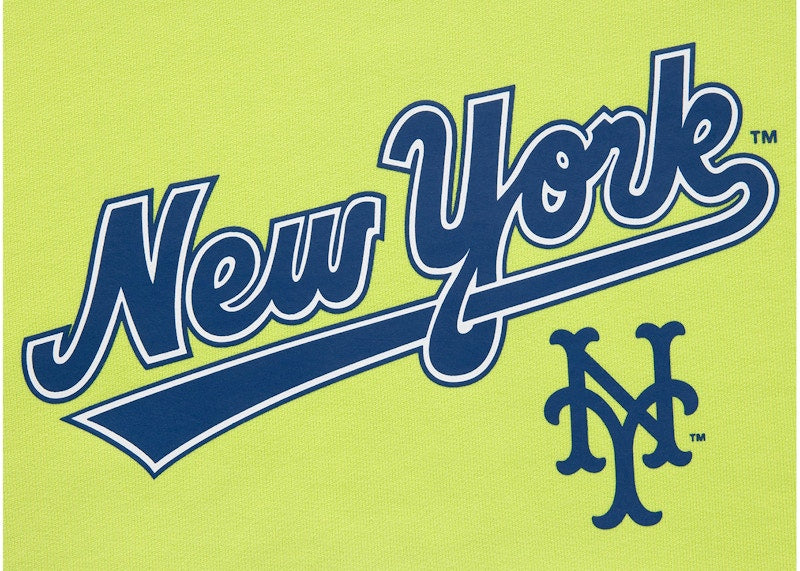Aime Leon Dore x New York Mets Logo Hoodie Lime Green