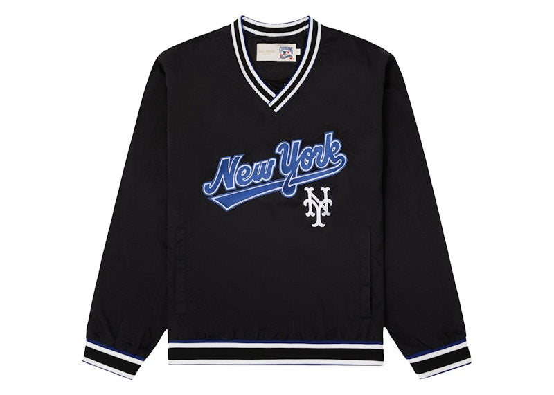 Aime Leon Dore x New York Mets Nylon V-Neck Pullover Black