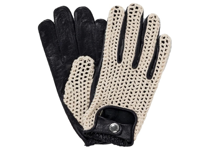 Aime Leon Dore x Porsche 356 Crochet Driving Gloves Navy/White