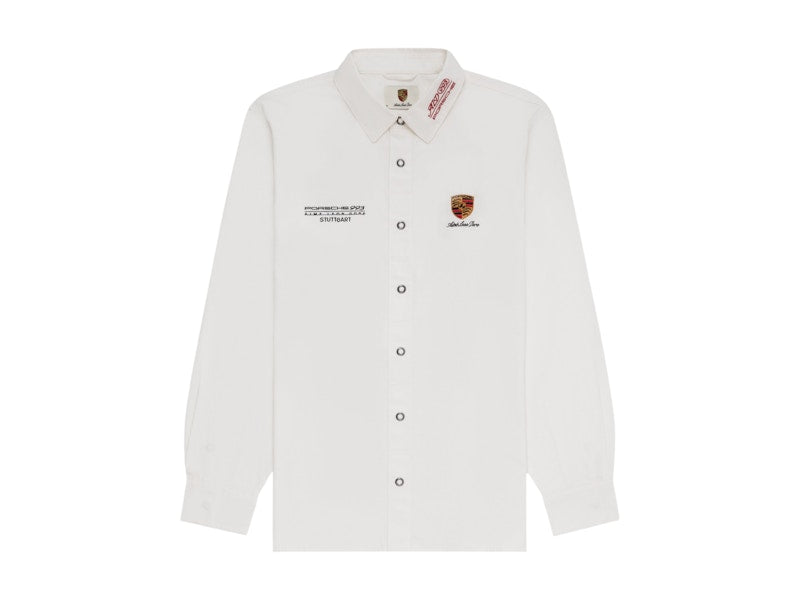 Aime Leon Dore x Porsche 993 Turbo Mechanic Shirt Bright White