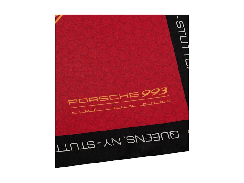 Aime Leon Dore x Porsche 993 Turbo Silk Bandana Red