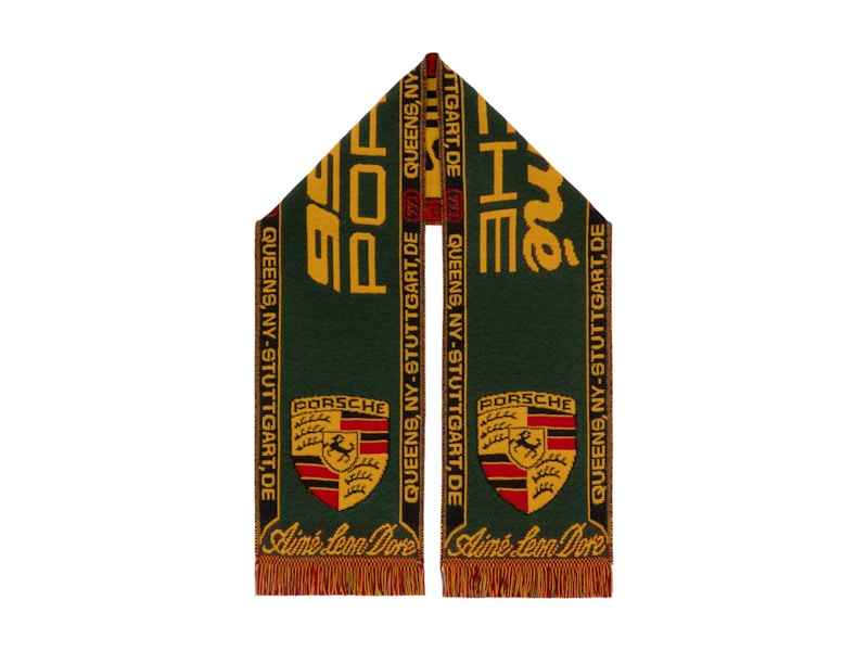 Aime Leon Dore x Porsche 993 Turbo Wool Souvenir Scarf Green