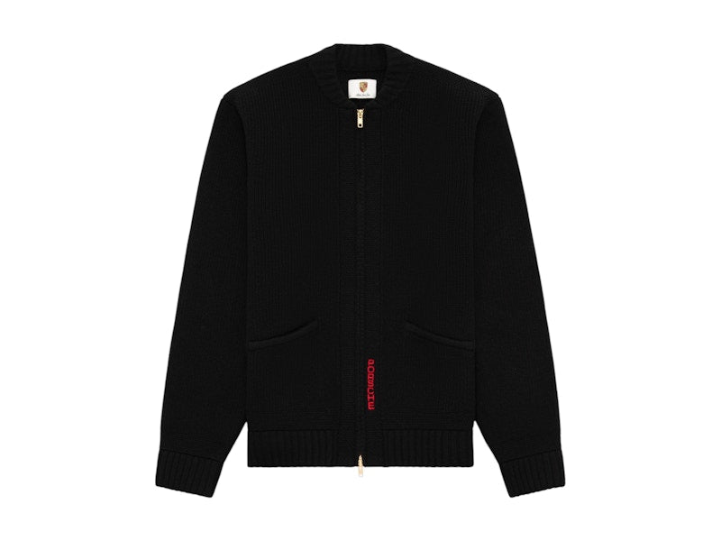Aime Leon Dore x Porsche 993 Turbo Wreath Full-Zip Sweater Black