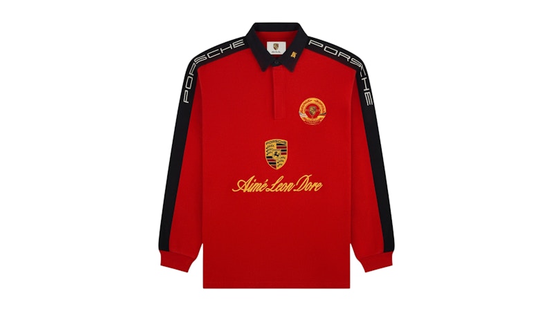 Aime Leon Dore x Porsche Crest Rugby Red