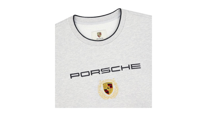 Aime Leon Dore x Porsche Embroidered Crewneck Sweatshirt Grey