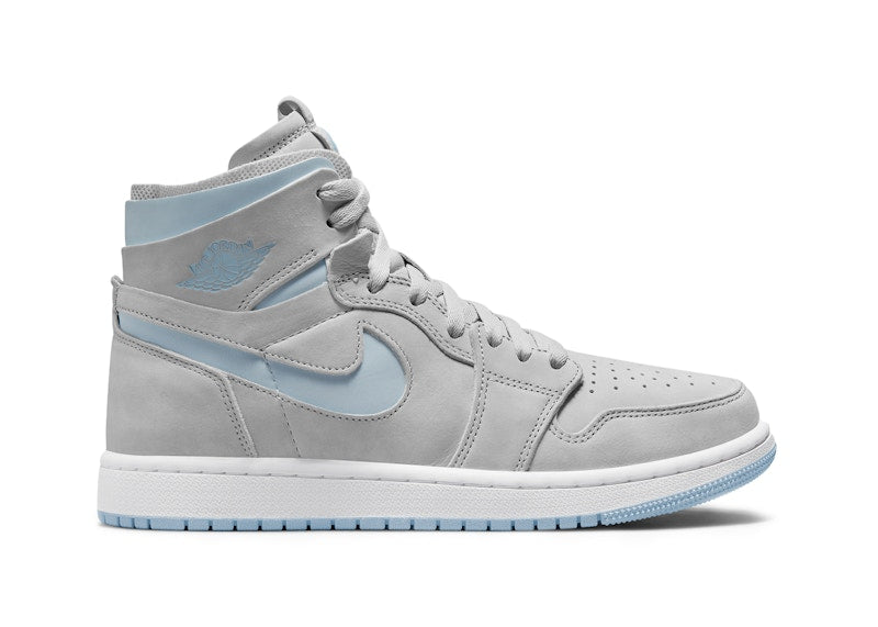 Jordan 1 High Zoom Air CMFT Grey Fog Celestine Blue (Women's)