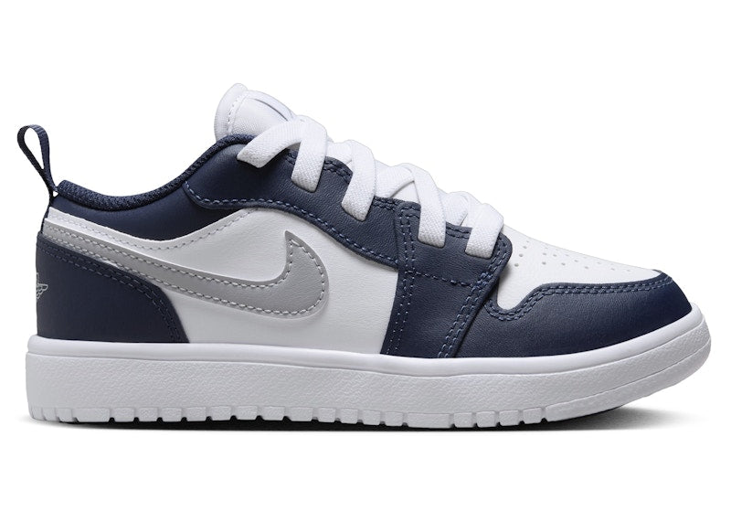 Jordan 1 Low ALT White Midnight Navy Wolf Grey (PS)