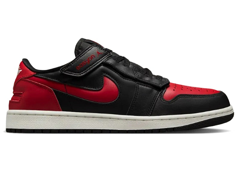 Jordan 1 Low FlyEase Black Summit White Varsity Red