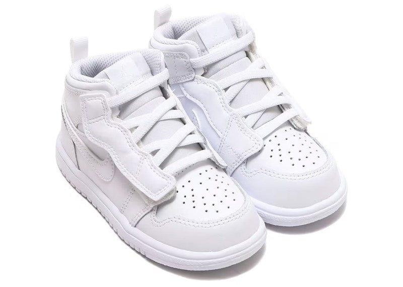 Jordan 1 Mid Alt Triple White (TD)
