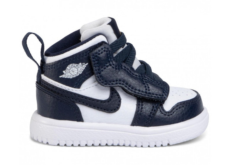Jordan 1 Mid Alt White Metallic Gold Obsidian (TD)