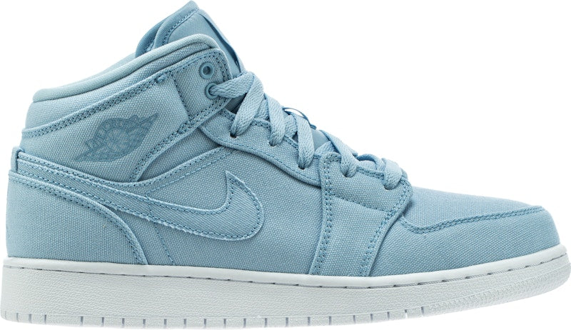 Jordan 1 Mid Canvas Ice Blue (GS)