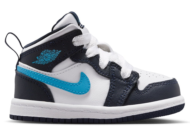 Jordan 1 Mid Obsidian Dark Powder Blue (TD)