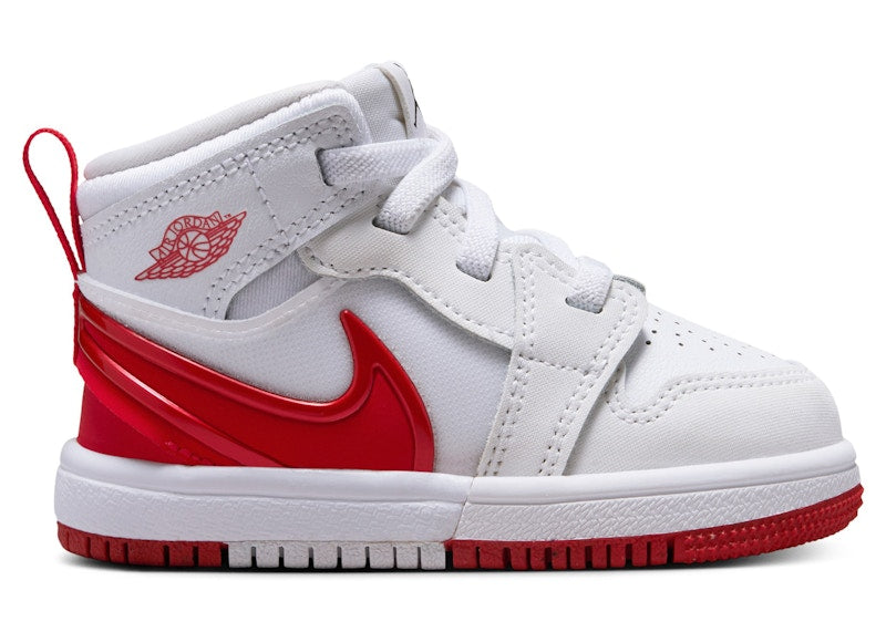 Jordan 1 Mid RM EasyOn White Black University Red (TD)
