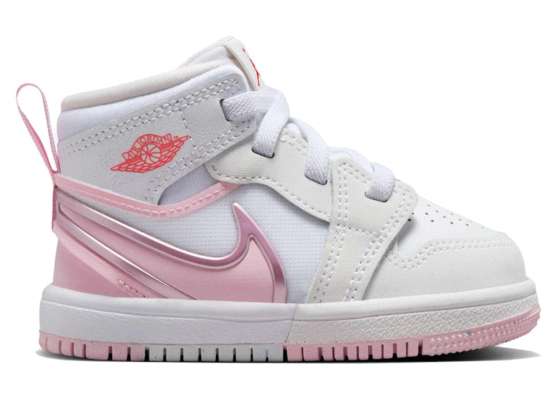 Jordan 1 Mid RM EasyOn White Fire Red Pink Foam (TD)