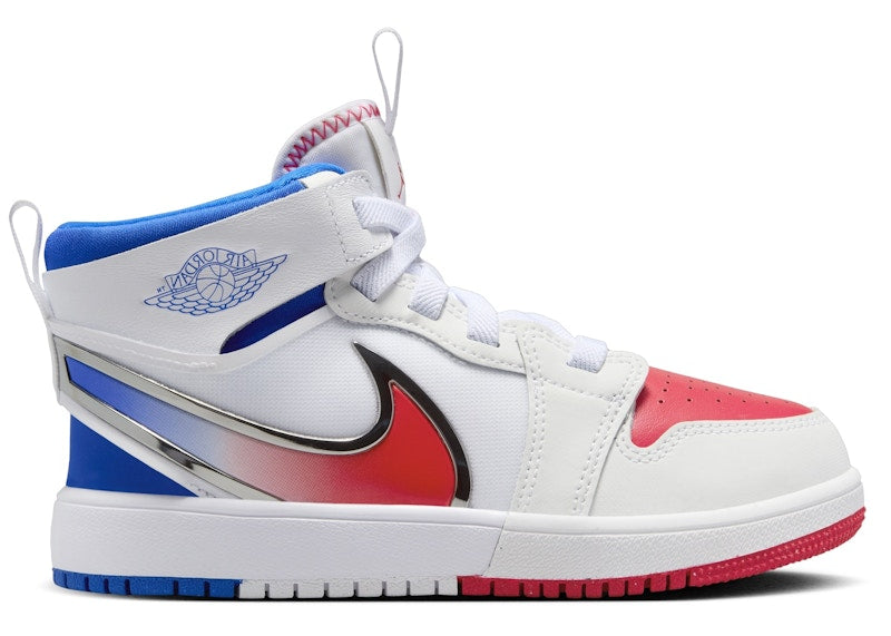Jordan 1 Mid RM EasyOn White Racer Blue Siren Red (PS)