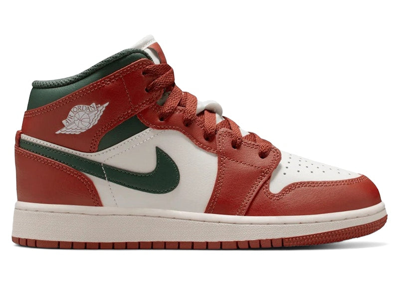 Jordan 1 Mid Redstone Midnight Green (GS)