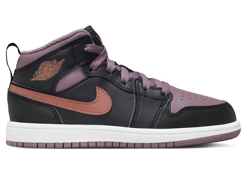 Jordan 1 Mid SE Black Sky J Mauve White Sky J Orange (PS)
