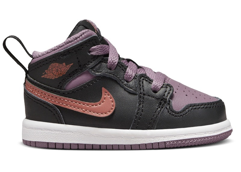 Jordan 1 Mid SE Black Sky J Mauve White Sky J Orange (TD)