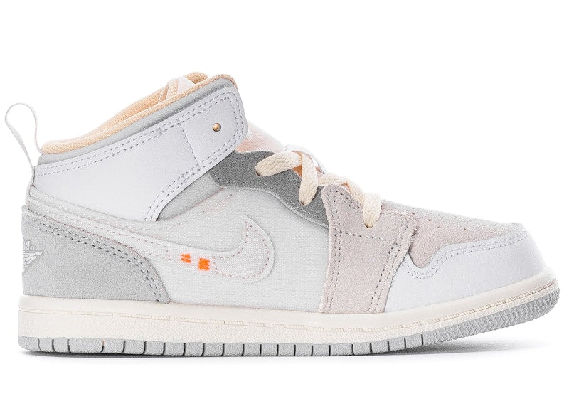 Jordan 1 Mid SE Craft Craft Inside Out White Grey (TD)