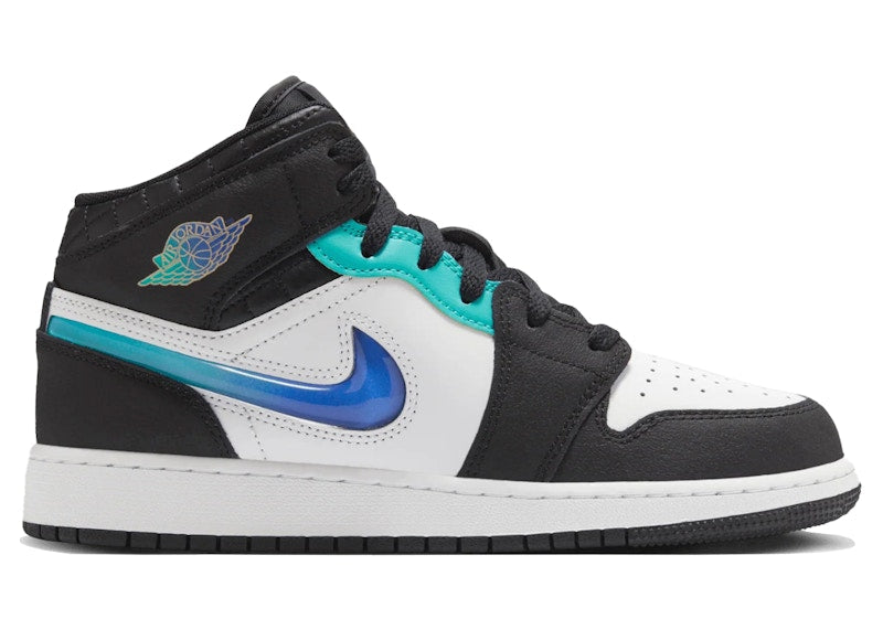 Jordan 1 Mid SE Formula 23 Pack Black White Hyper Jade (PS)