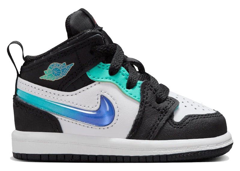 Jordan 1 Mid SE Formula 23 Pack Black White Hyper Jade (TD)