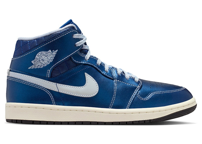 Jordan 1 Mid SE Metallic Blue Quilted (Women's)
