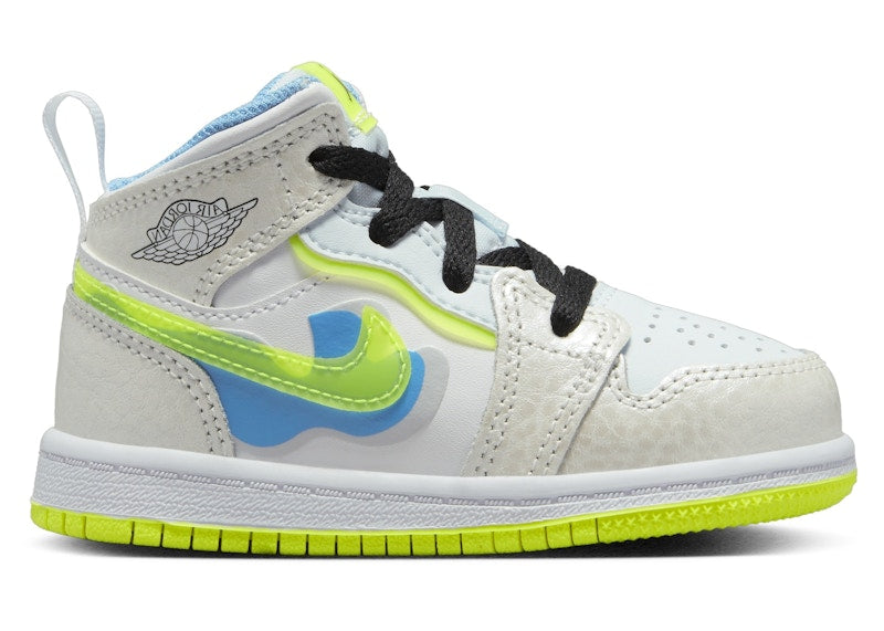 Jordan 1 Mid SE Platinum Tint Blue Tint University Blue Volt (TD)