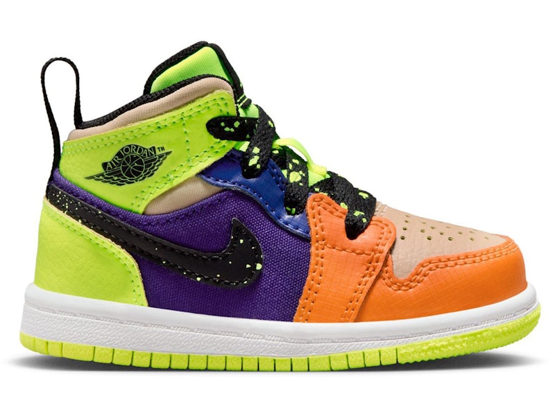 Jordan 1 Mid SE Volt Vivid Orange (TD)