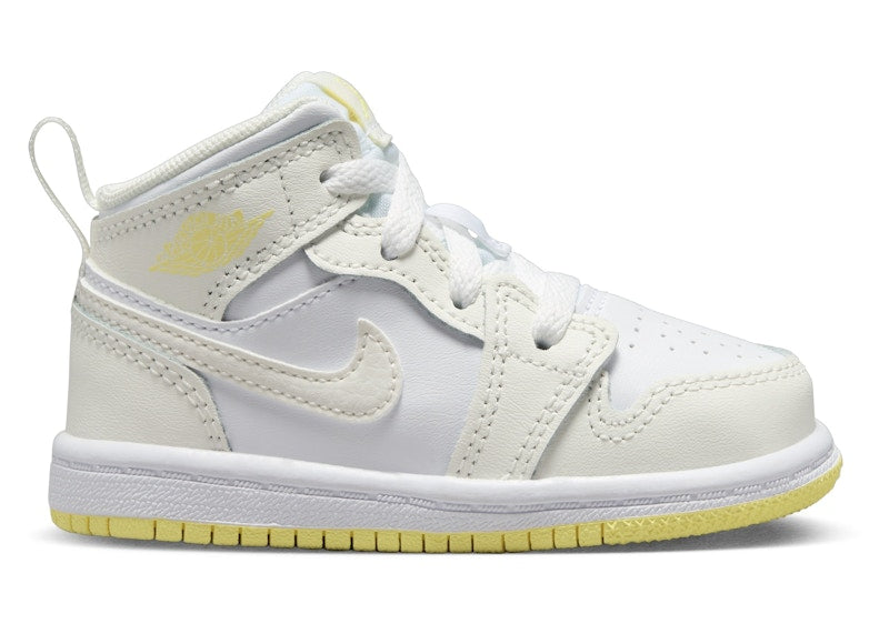 Jordan 1 Mid Sail White Light Laser Orange (TD)