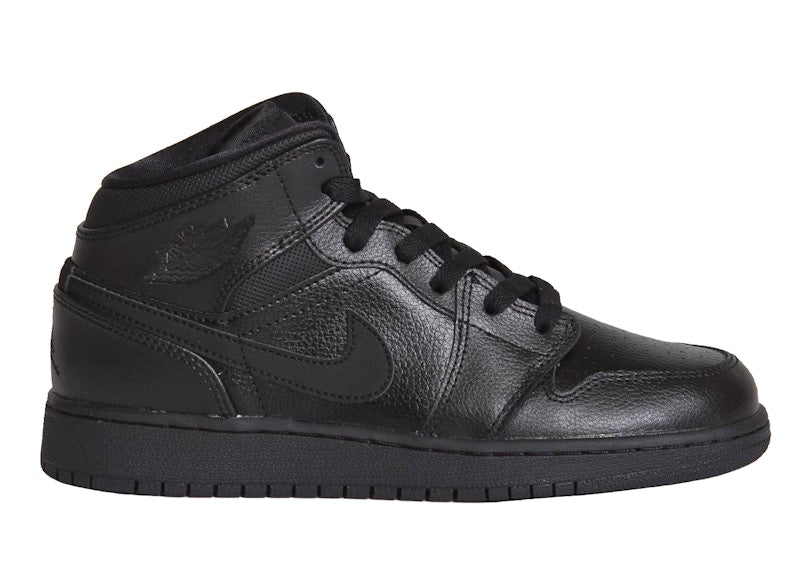 Jordan 1 Mid Triple Black (2015) (GS)