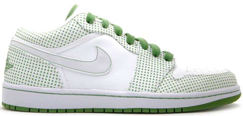 Jordan 1 Phat Low Polka Dot White Chlorophyll