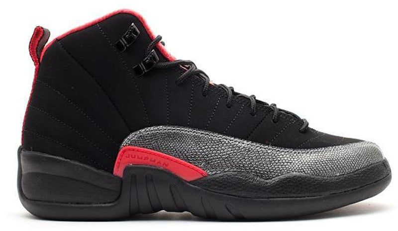 Jordan 12 Retro Black/Siren Red (GS)