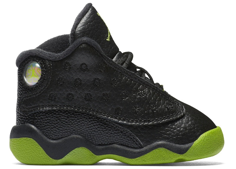 Jordan 13 Retro Black White Altitude Green (TD)