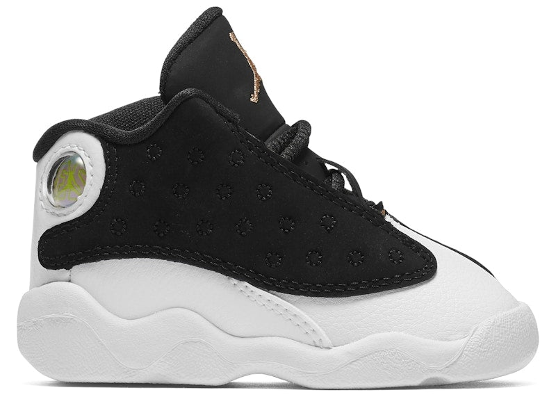 Jordan 13 Retro Black White Gum Medium Brown Metallic Gold (TD)