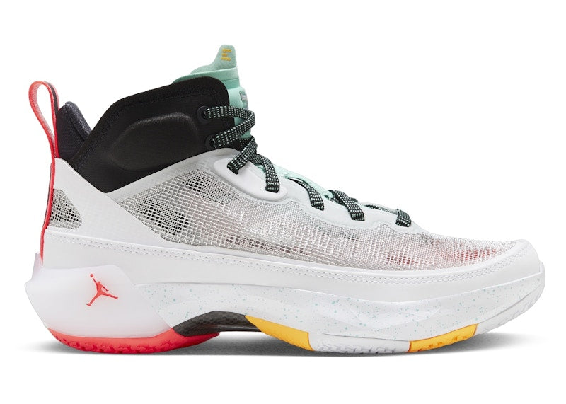 Jordan 37 Guo Ailun White Island Green Black Metallic Silver (GS)