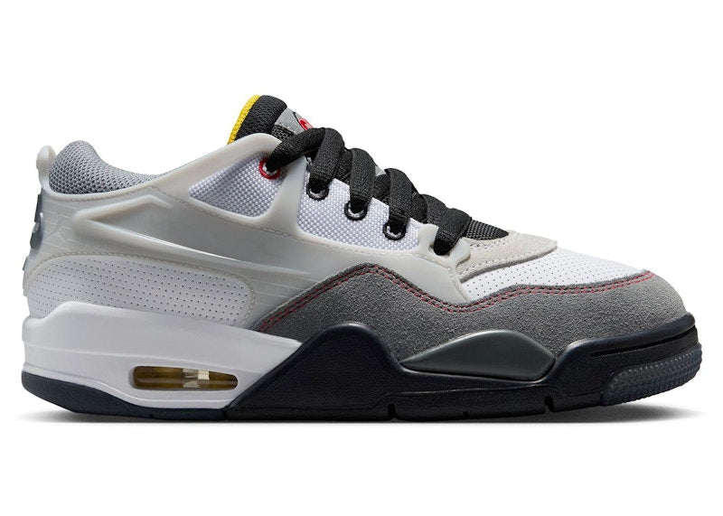 Jordan 4 RM Premium White Black Smoke Grey Fire Red (GS)