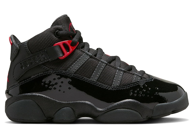 Jordan 6 Rings Black Anthracite Fire Red (PS)