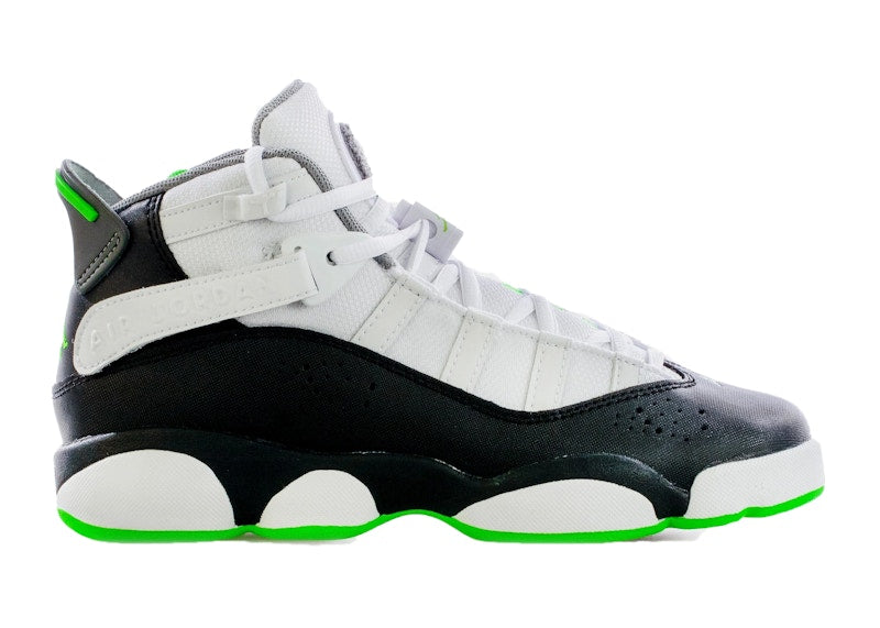 Jordan 6 Rings White Black Green (GS)