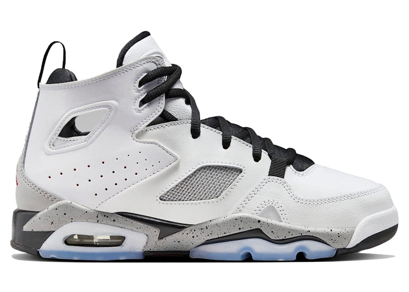 Jordan Flight Club '91 White Black Metallic Silver Gym Red (GS)