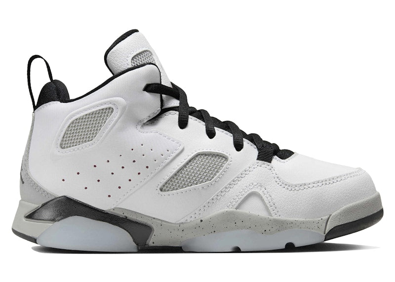Jordan Flight Club '91 White Black Metallic Silver Gym Red (PS)