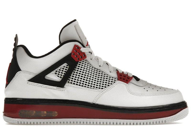 Jordan Fusion 4 Varsity White Red