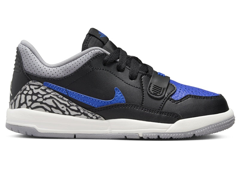 Jordan Legacy 312 Low Black White Cement Grey Game Royal (PS)