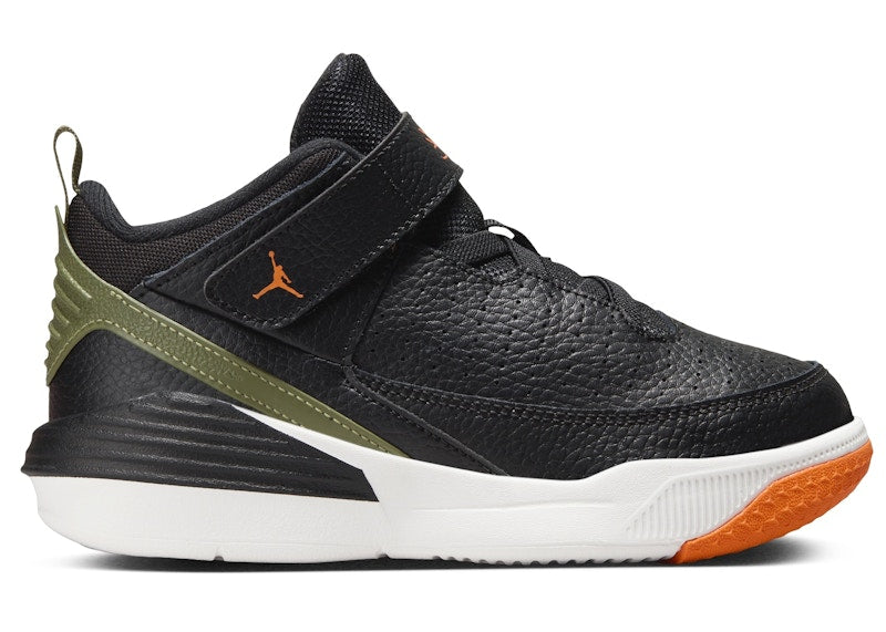 Jordan Max Aura 5 Black Bright Mandarin Sail Sky J Light Olive (PS)